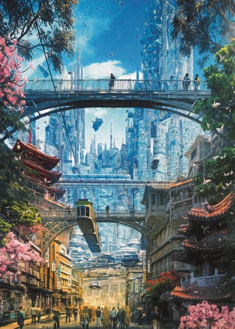 Puzzle HEYE Future Cities: Geschäftsviertel 1000 Teile