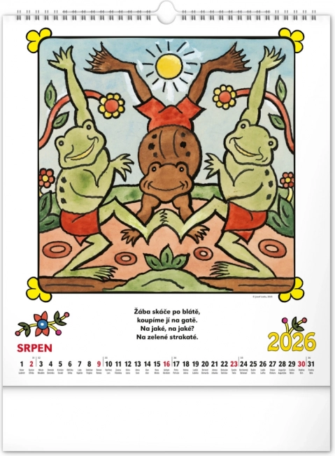 Wandkalender Josef Lada - Reime 2026