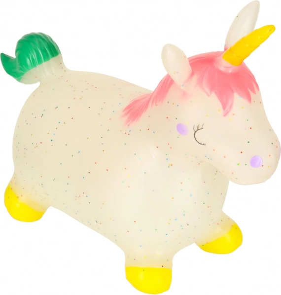 Springendes Spielzeug für Kinder mit Pumpe - Gummieinhorn