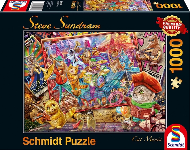 Schmidt Puzzle Katzenmanie 1000 Teile