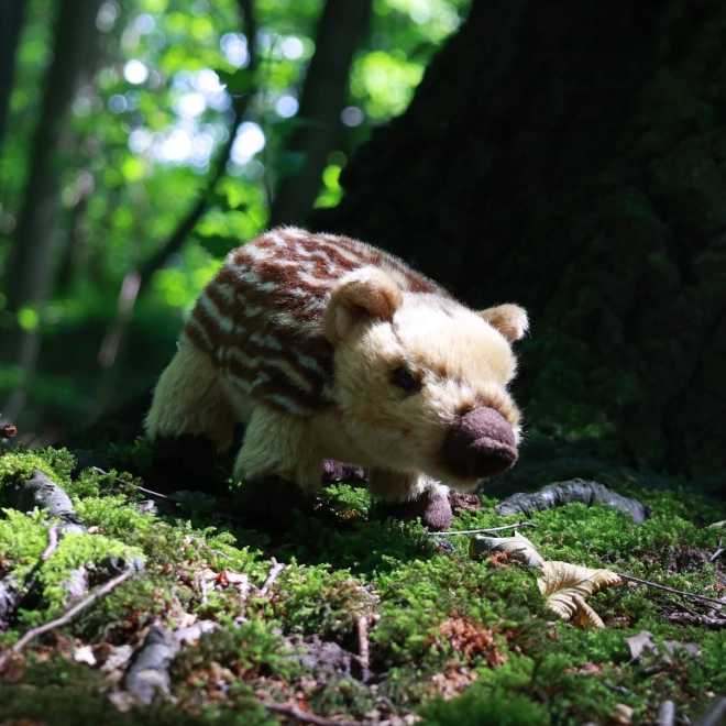 Stehendes Wildschwein-Plüschtier 22 cm umweltfreundlich