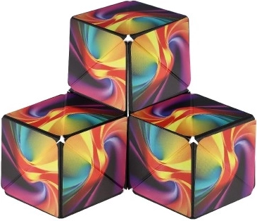 Magnetischer Regenbogen-Würfel-Logikspiel