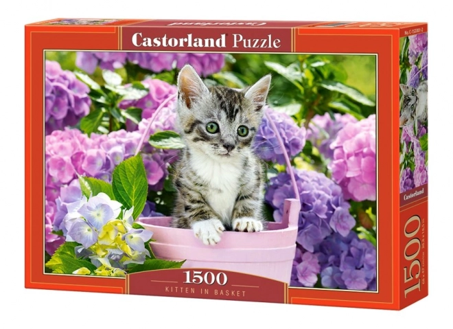 Puzzle Kätzchen im Korb 1500 Teile