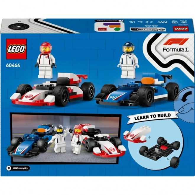 Lego City F1 Williams Racing und Haas Rennwagen