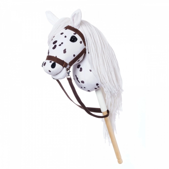 Steckenpferd Hobby Horse aus der HOPPIHORSE Sport Edition in der Farbe weißer Leopard