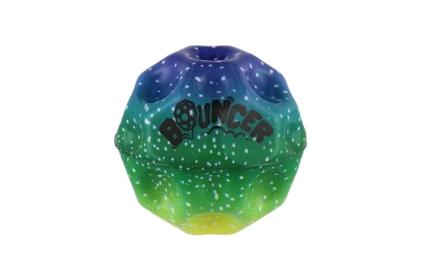 Extrem springender Regenbogenball aus Schaum