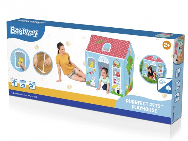 Bestway Bunter Kinder-Spielhaus für Garten und Zimmer