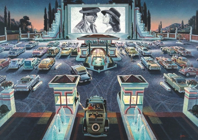 Autokino Puzzle 1000 Teile