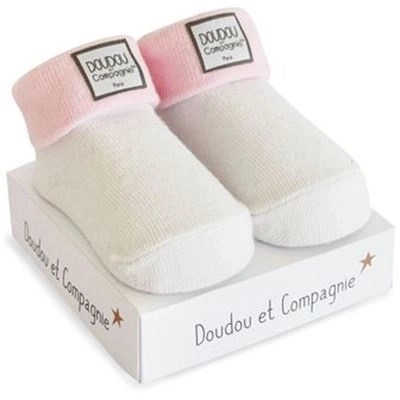 Doudou Geschenkset - Babysocken für Mädchen 0-6 Monate