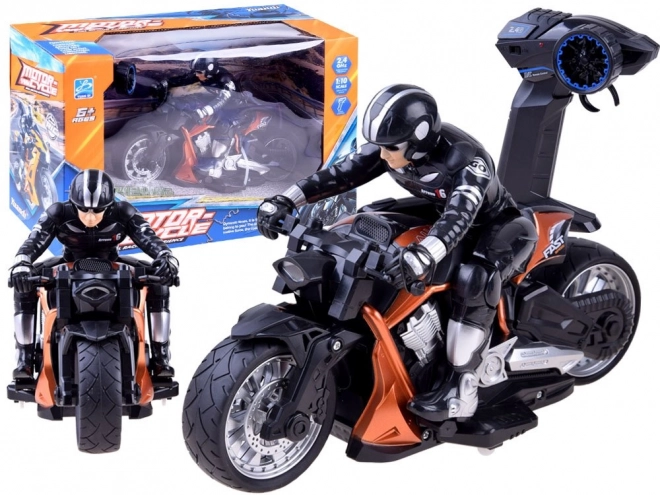 Sportmotorrad mit Fernbedienung – Orange