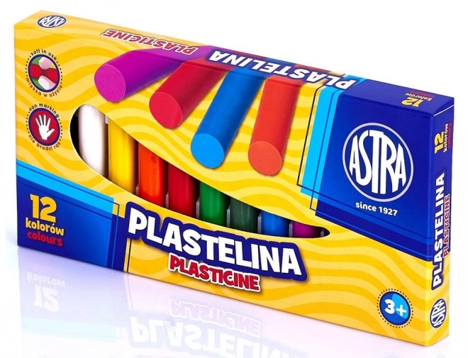 ASTRA Plastilin-Set 12 Farben 12×13 g