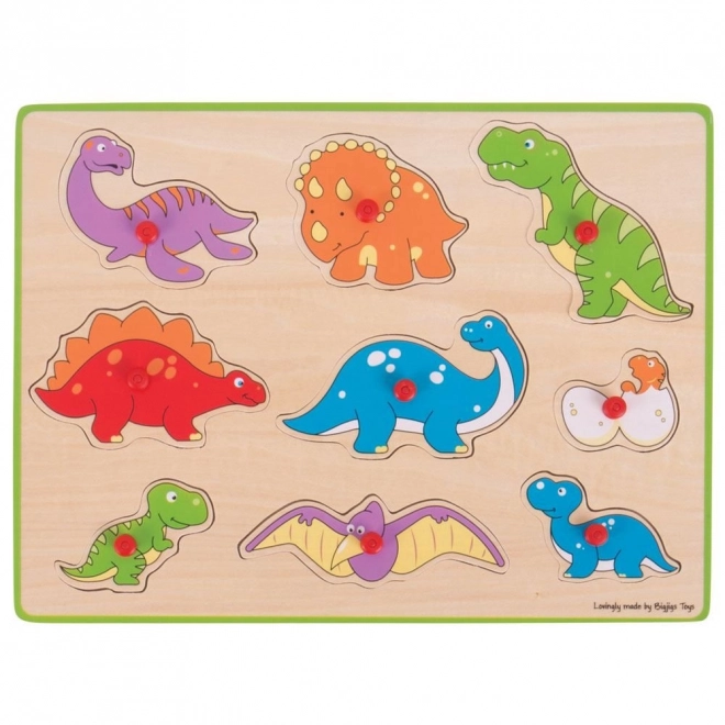 Vklädpuzzle Dinosaurier