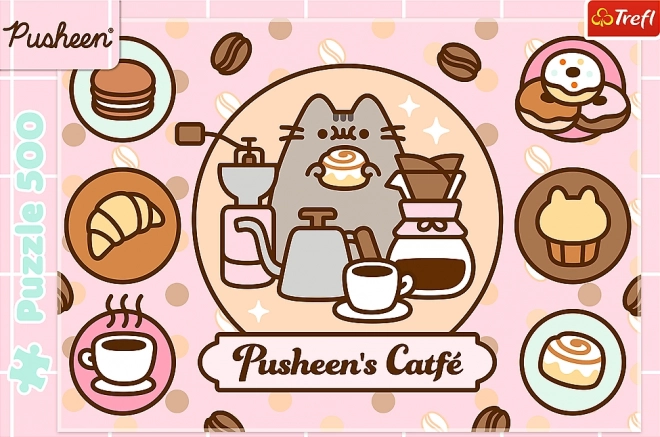 TrefL Puzzle Pusheen im Café