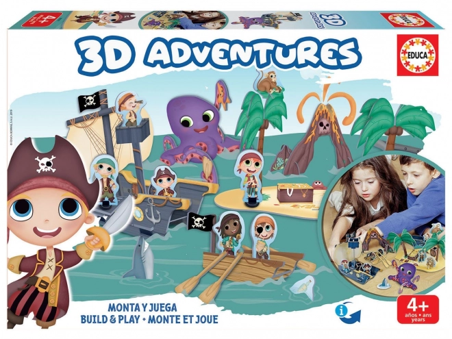 Educa 3D Puzzle Pirateninsel 68 Teile