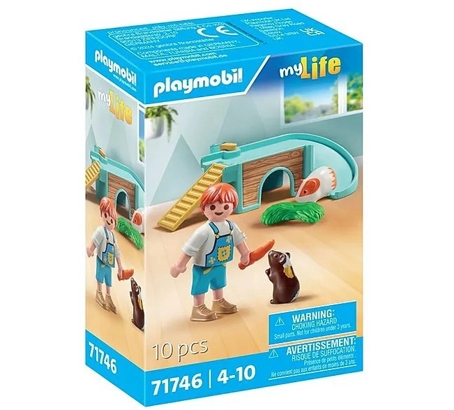 Playmobil Set Junge mit Meerschweinchen