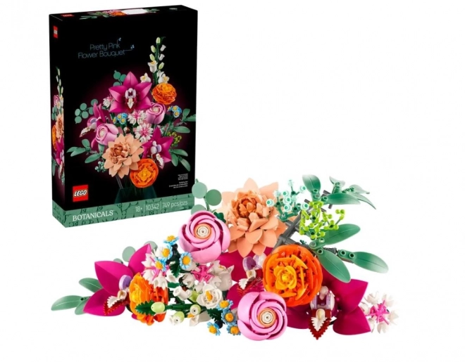 Lego Botanicals Schöner Strauß rosa Blumen