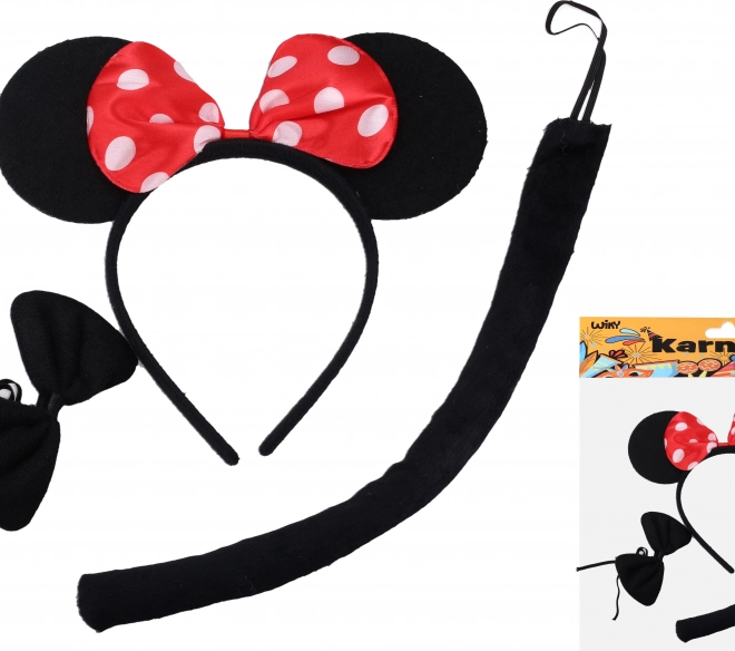 Set Karneval - Maus Schwarz