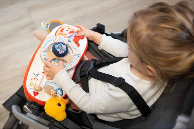 Lilliputiens Textil-Panel mit Lenkrad - Bauernauto