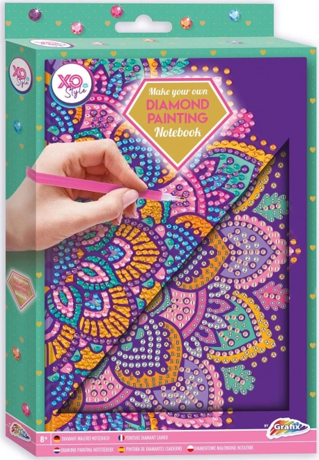 Grafix Diamantmalerei Block A5 Lila Mandala