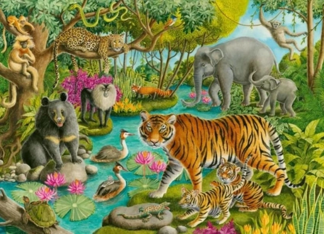 Ravensburger Puzzle Tiere Indiens 60 Teile