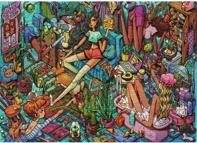 Heye Puzzle Mitbewohner im Haushalt 1000 Teile