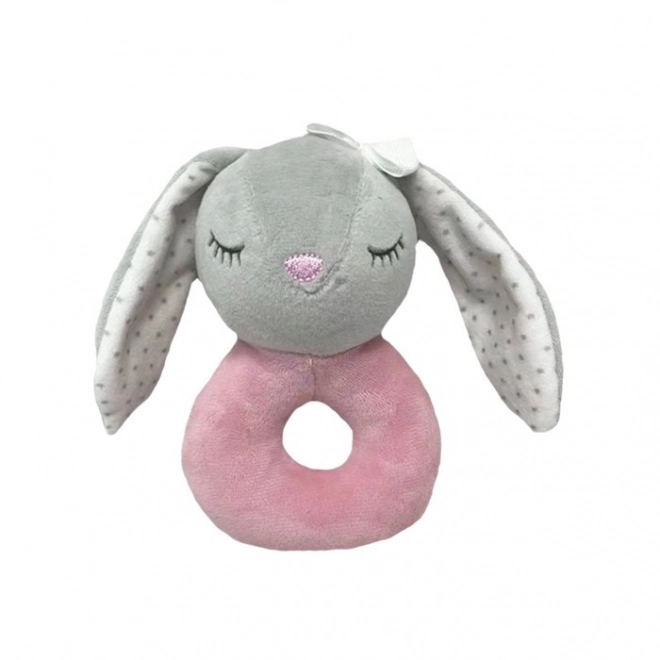 Rassel Hase 18cm Grau