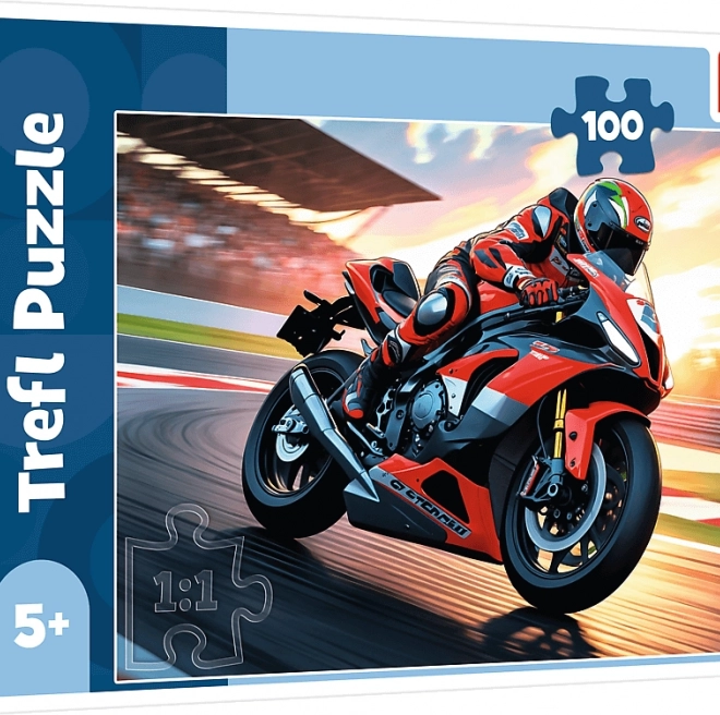 Trefl Puzzle Schneller Motorradfahrer 100 Teile