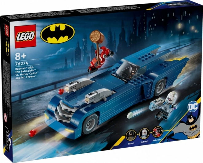 Batman und Batmobil gegen Harley Quinn und Mr. Freeze Spielset