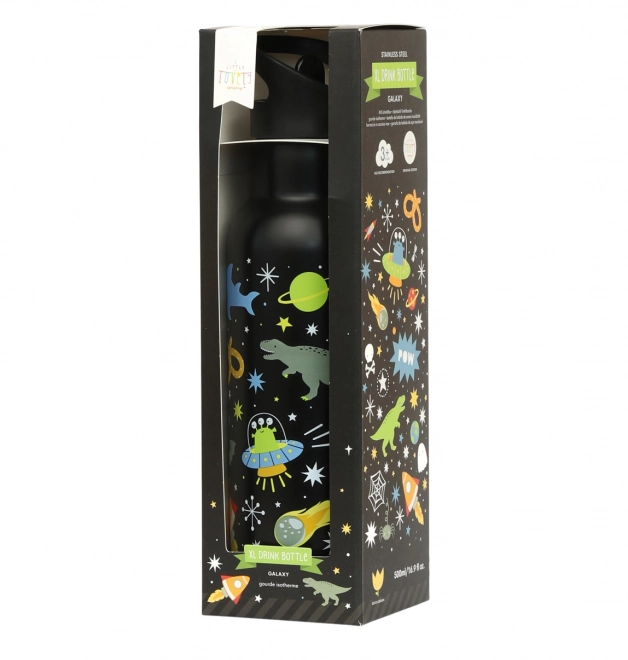 A Little Lovely Company Trinkflasche aus Edelstahl 500 ml – Universum