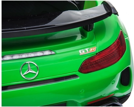 Mercedes GTR grünes Kinder Elektroauto