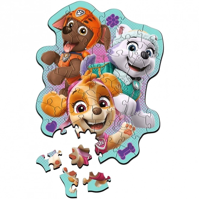 Holzpuzzle 50 Teile Paw Patrol Fröhliche Hundegruppe