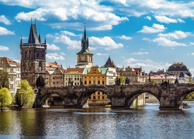 Prag: Blick auf die Karlsbrücke Puzzle