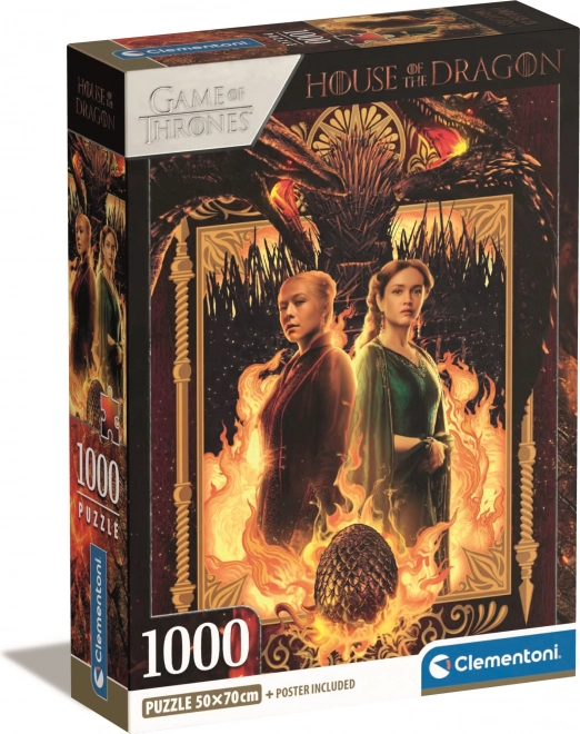 Clementoni Puzzle Game of Thrones: Haus des Drachen 1000 Teile
