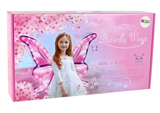 Schmetterlingsfee LED Melodie Rosa Set