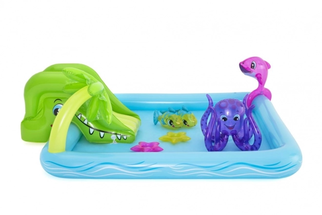 Bestway Garten Spielplatz Fantastisches Aquarium mit Rutsche