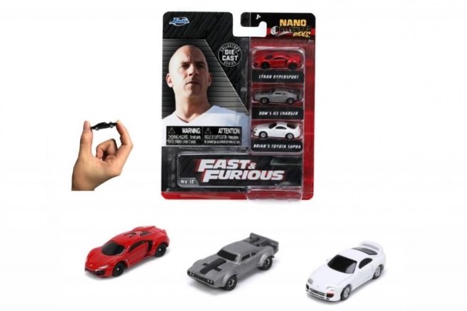 Fast & Furious 3er Set Nano-Autos
