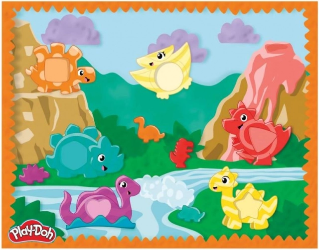 Play-Doh Formen und Farben Dino