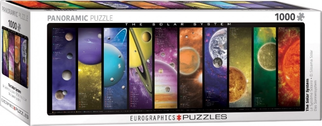 Panoramapuzzle Sonnensystem 1000 Teile