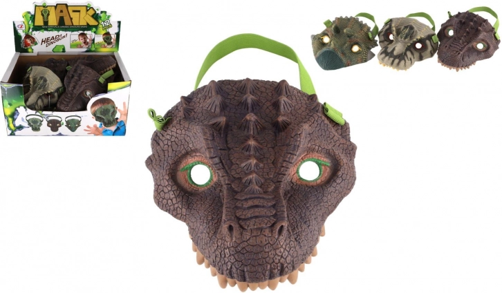 Gummimaske im Dinosaurierstil für Karneval