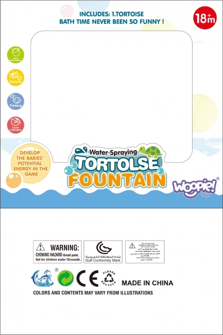 Woopie Badespielzeug Schildkröte Mini Dusche Fontäne