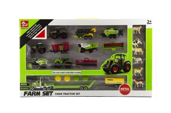 Landwirtschaftsmaschinen mit Tieren 22-teiliges Set