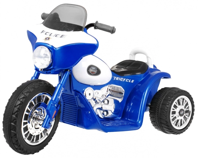 Kinder Elektrischer Chopper Motorrad Schwarz mit LED Lichtern und Geräuschen – blau