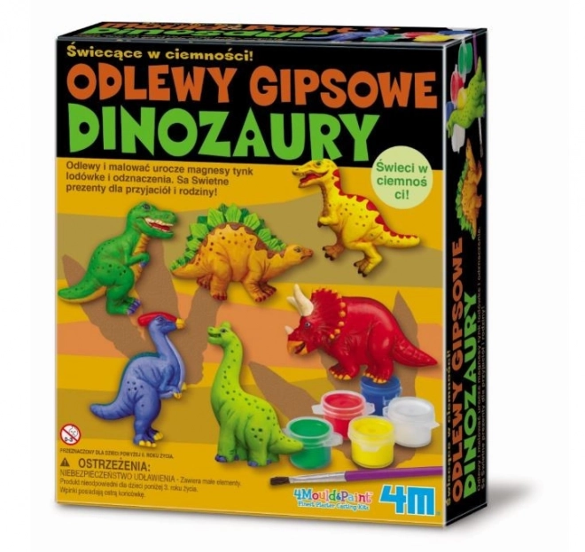 Gipsabdruckset Dinosaurier