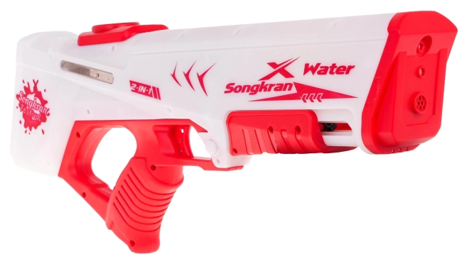 Elektrische Wasserpistole mit Lichtfunktion in Rot – Weiß-rot