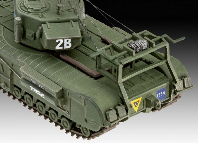 Plastikmodell Churchill A.V.R.E 1/76