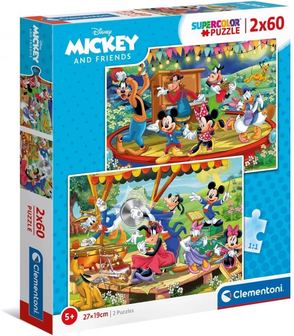 Puzzle Mickey und Freunde 2x60 Teile