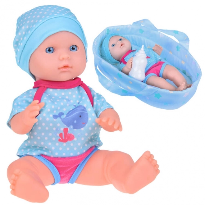 Baby Set mit Puppe und Trageschale