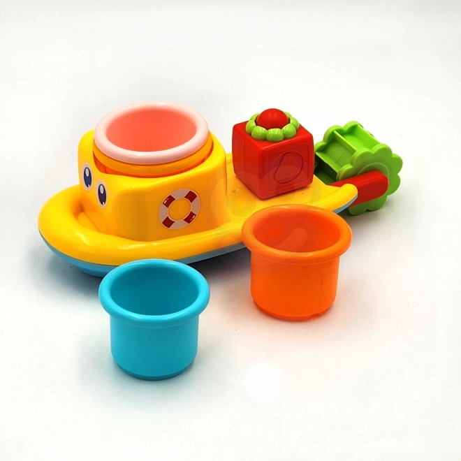 Woopie Baby Wasserspielzeug-Set Schiff und Walbecher