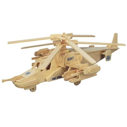 Holzcraft 3D Puzzle Hubschrauber