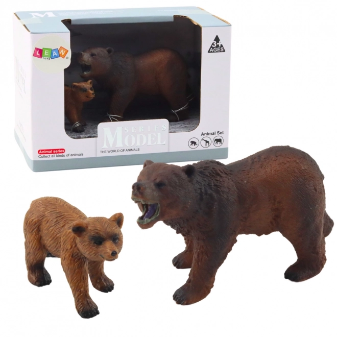 Figurenset Braunbär mit Jungtier